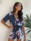 PANIA PLAYSUIT - BLUE FLORAL