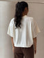 CEDAR KNIT TEE- CREAM