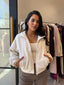 FLORENCE TEDDY JACKET- WHITE