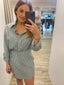 KALLIINI MINI DRESS - green stripe