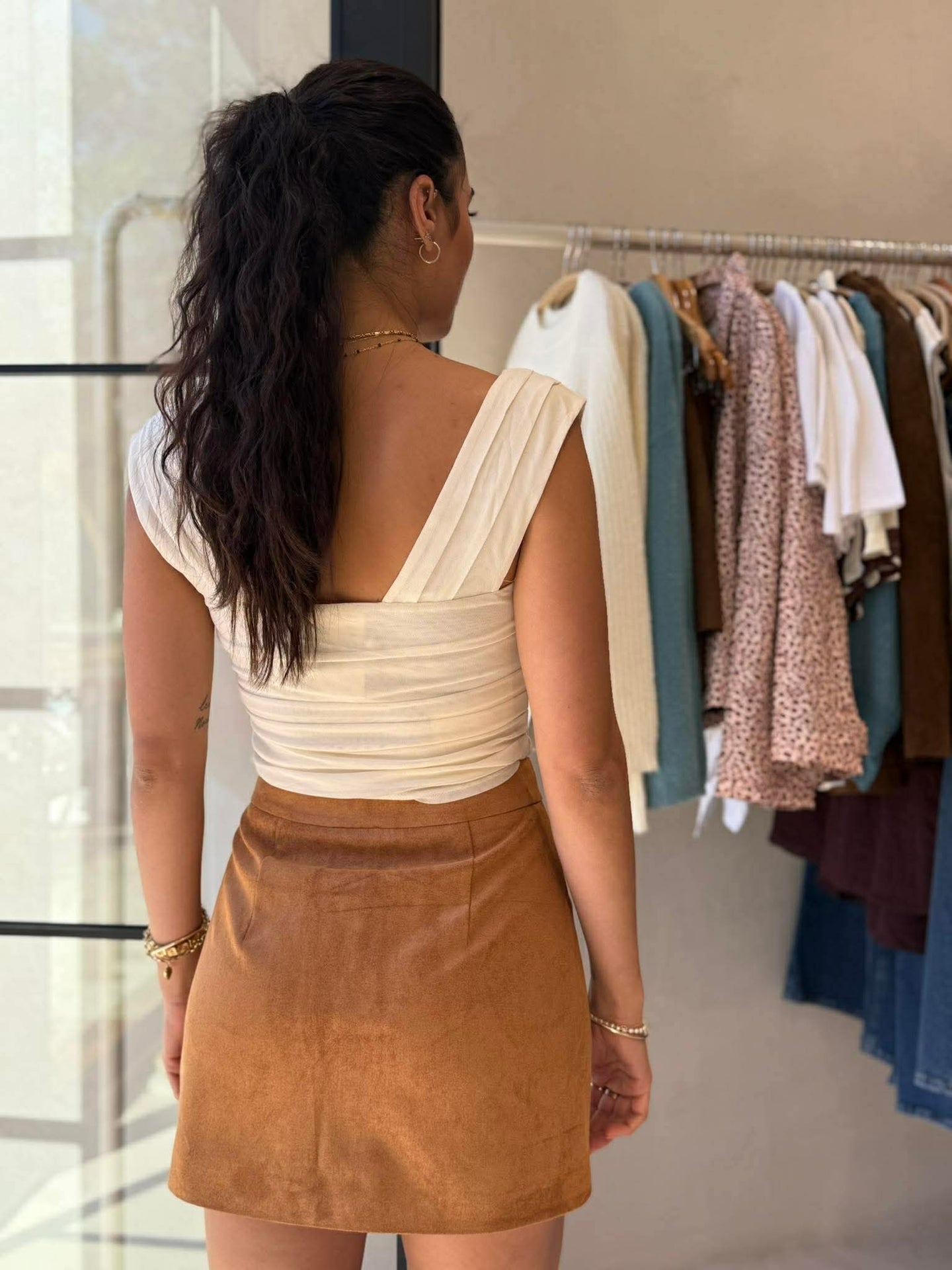 SOPHIE SUEDE MINI - RUST