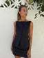 PINSTRIPE BOAT SKIRT SET