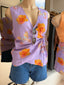 TIE FRONT VEST - REVERIE