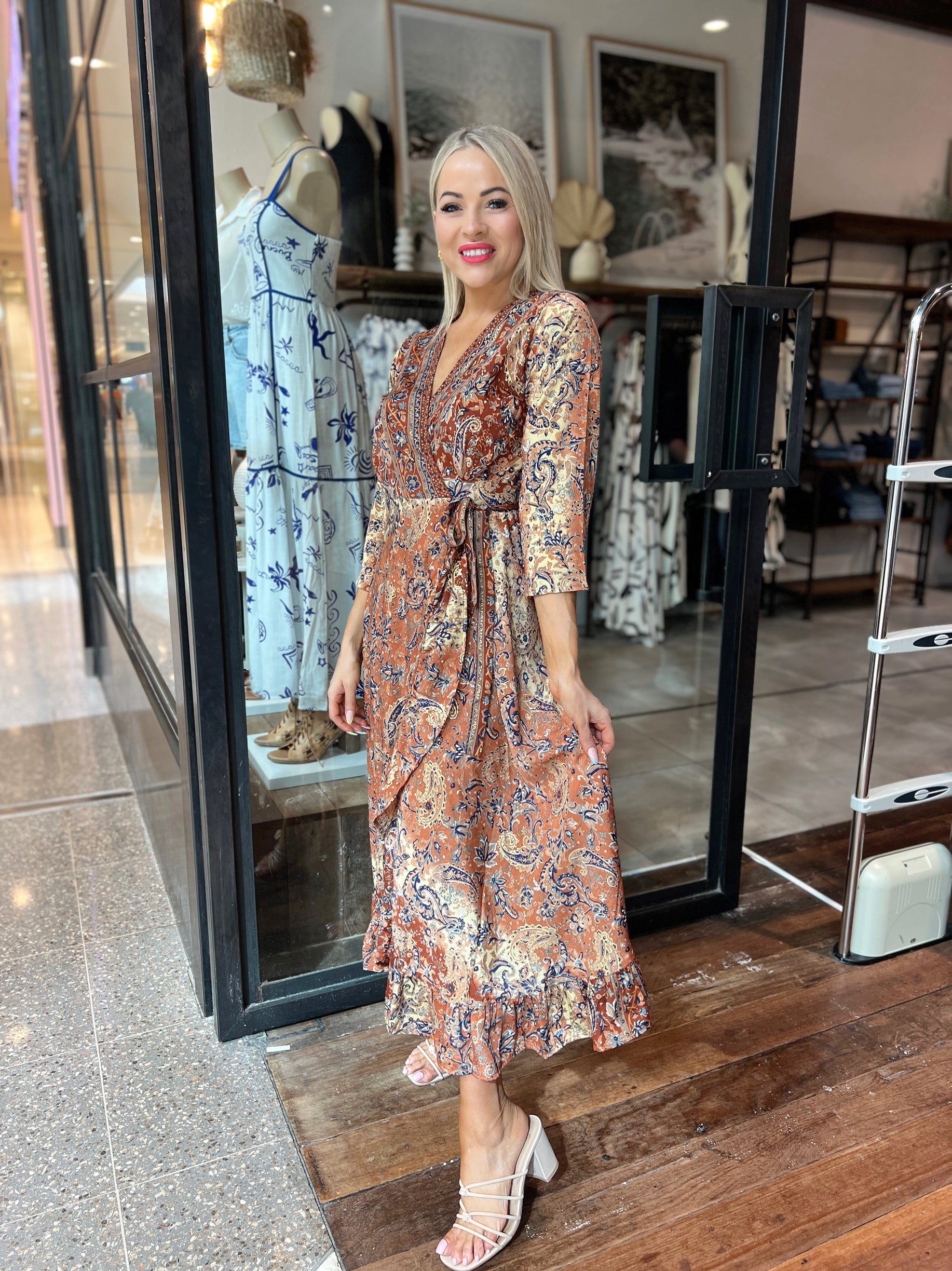Autumn Wrap Dress Frankii Clothing