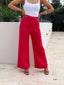 HIGH TIME LINEN PANT - RED