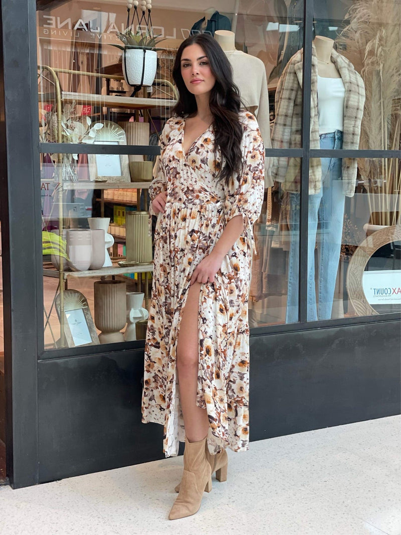 Tallon Maxi Dress -  White Floral