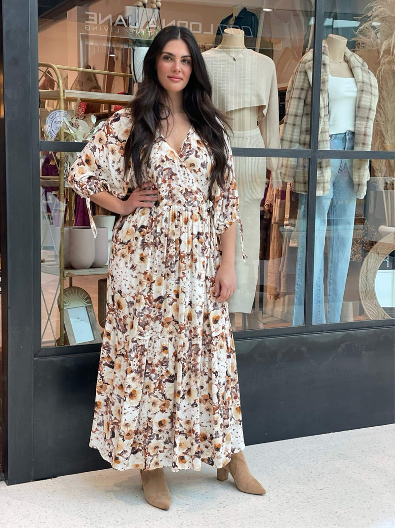 Tallon Maxi Dress -  White Floral