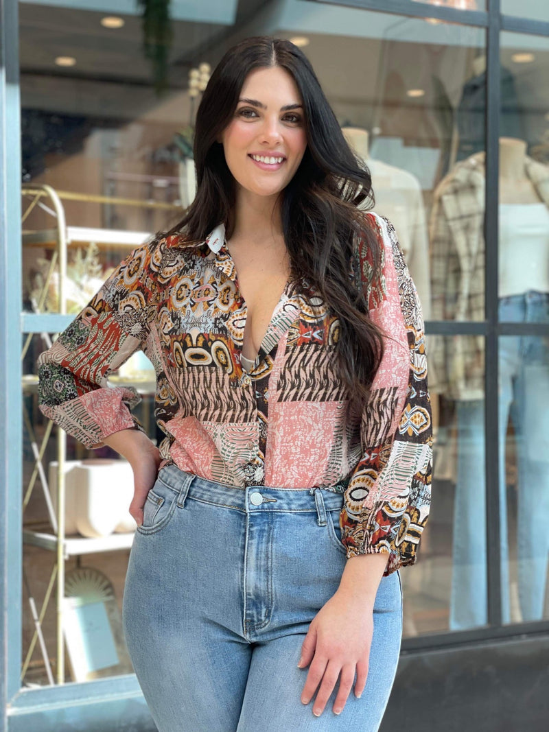 Queenie Blouse - Abstract