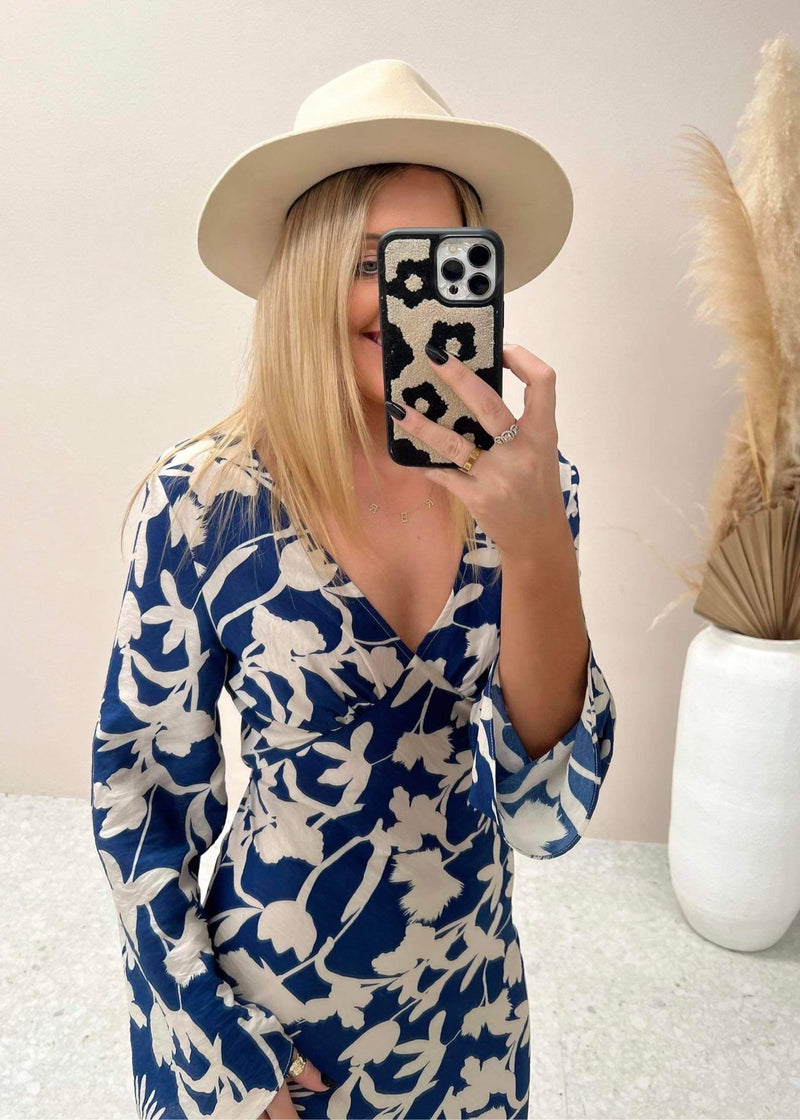 Gretta Dress - Blue Floral