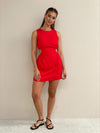 Farrow Mini Dress - Red