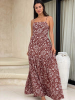 Knoa Maxi Dress - Brown Paisley