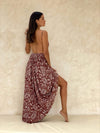 Knoa Maxi Dress - Brown Paisley