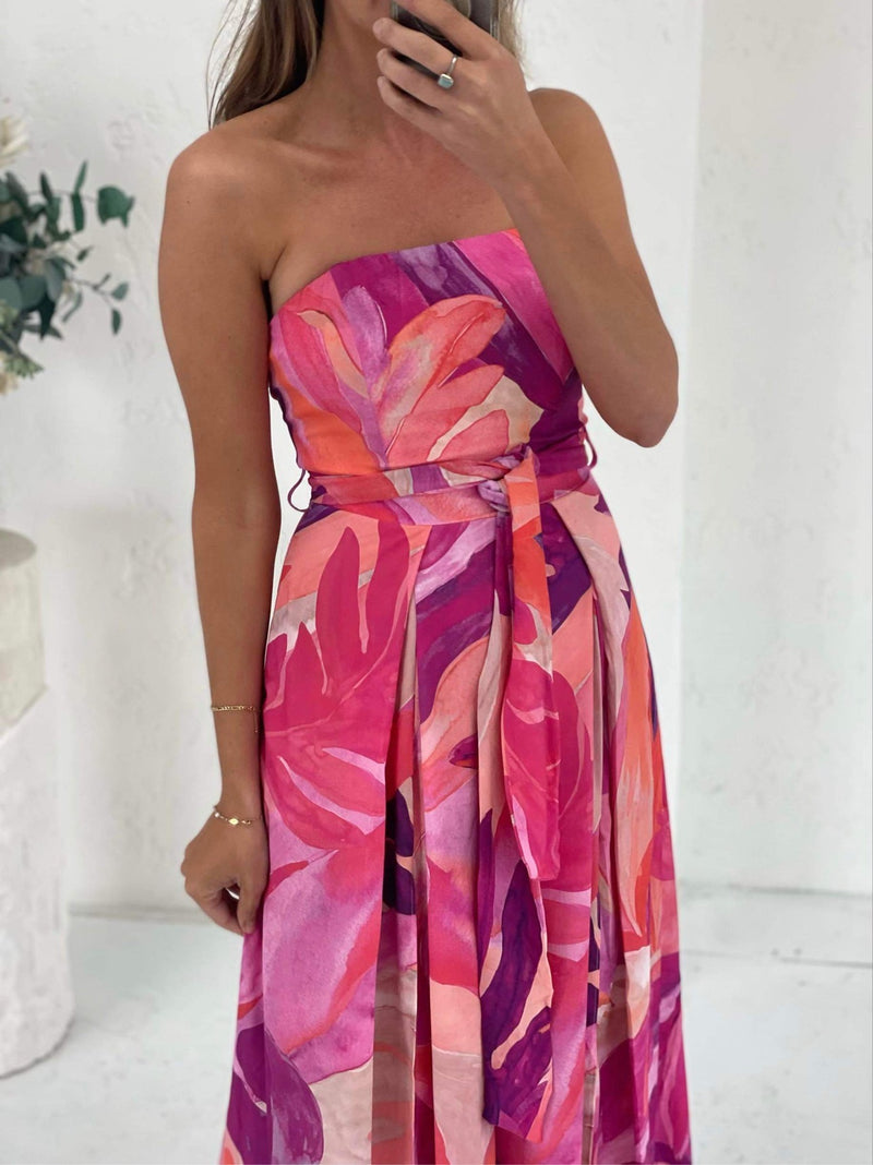 Abstract Jumpsuit - Pink