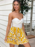 Satari Strapless Top - White