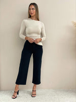 Rouched Long Sleeve Top - Stone