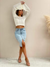 Crochet LS Top - White