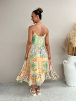 Arabell Dress - Green & Yellow