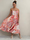 Arabell Dress - Red & Orange