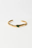 EVELYN BANGLE-GOLD/ EMERALD