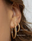 ARABELLA GOLD HOOP EARRINGS