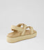 BRIDGETT WOVEN LEATHER SANDALS - NATURAL