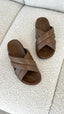 Fenmore Leather Slide - Mocha