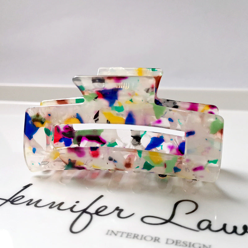 Tia Hair Clip - Rainbow Spec