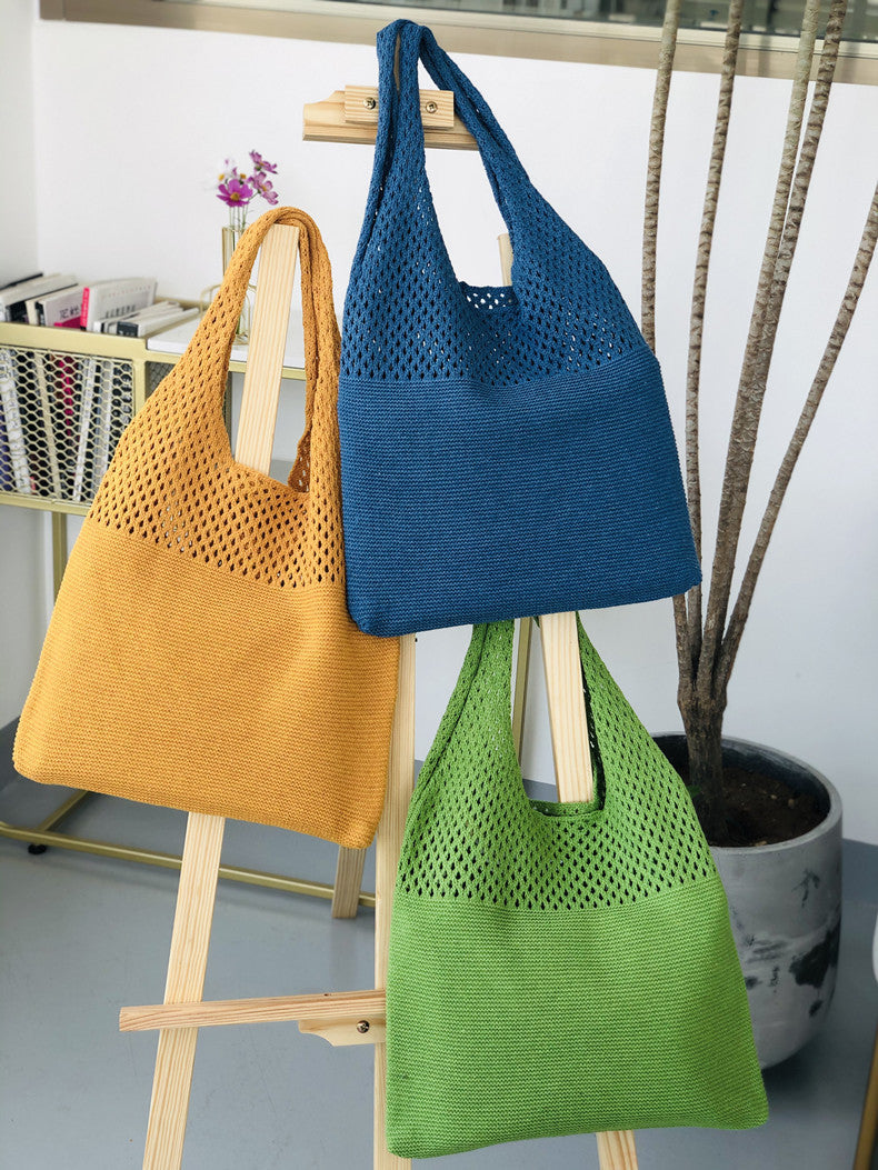 Isabella Crochet Bag  - Blue