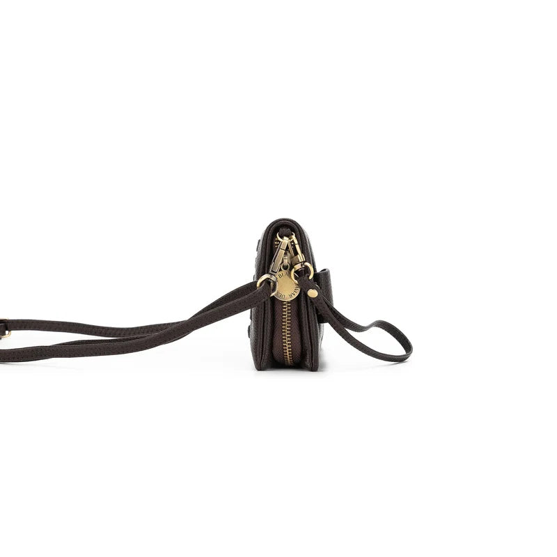 SKY CROSSBODY PHONE WALLET- DARK TAUPE