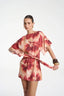 TIE FRONT DRESS- ALOHA BY SUMMI SUMMI