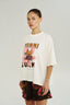 OUI OUI TEE- VINTAGE WHITE