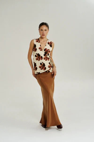 WRAP VEST - BUTTER FLEUR