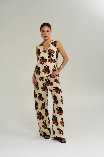 WIDE LEG PANT - BUTTER FLEUR
