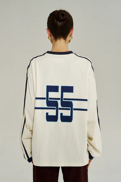 BLEU 55 LS TEE - VINTAGE WHITE