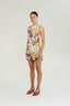 BOATNECK MESH MINI DRESS - WONDERLAND