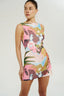 BOATNECK MESH MINI DRESS - WONDERLAND