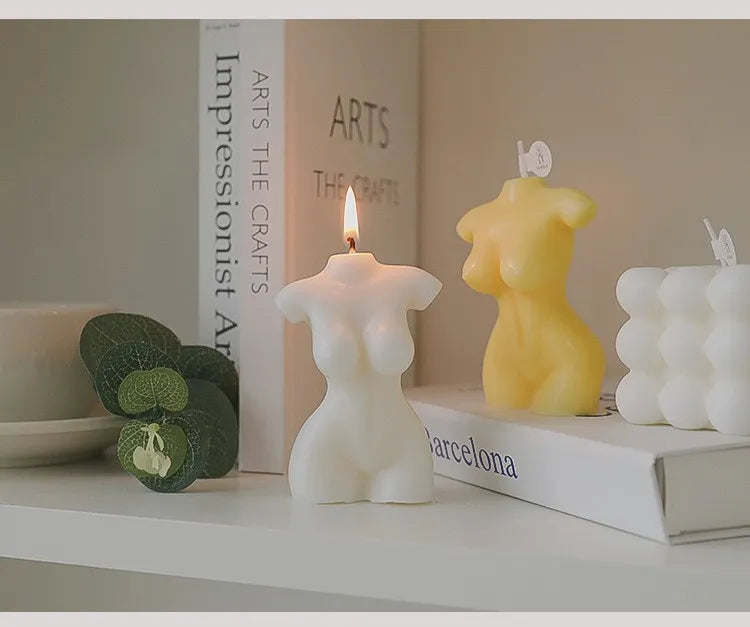 Silhouette Candle - Milk White