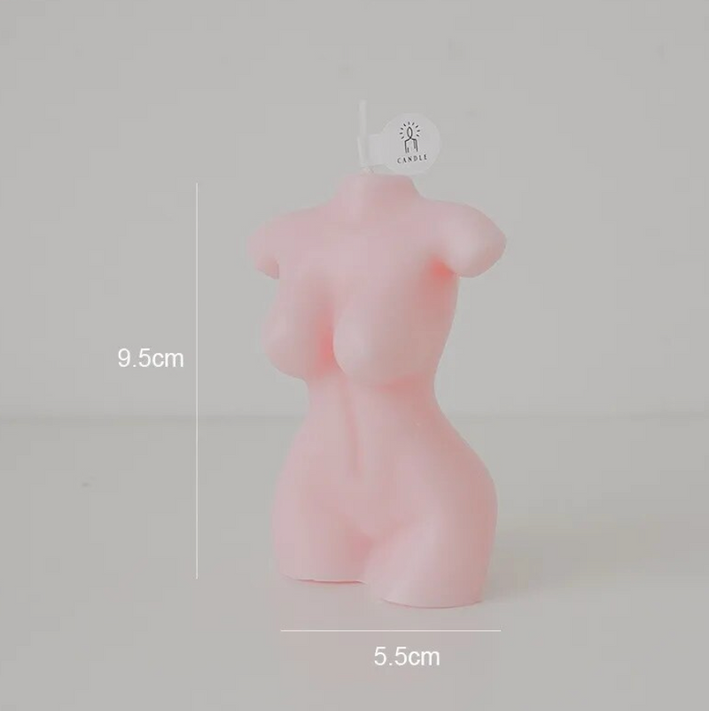 Silhouette Candle - Pink