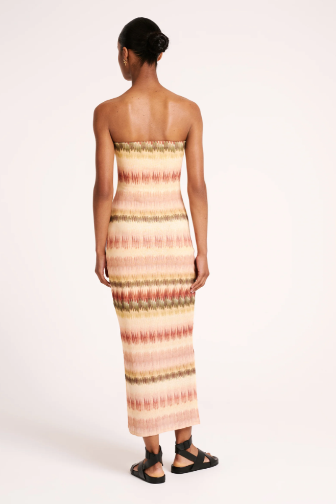 The Akira Strapless Dress - Calypso