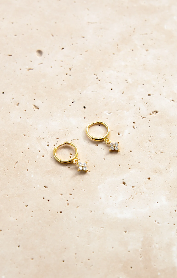 JESSIE HOOP EARRINGS - GOLD