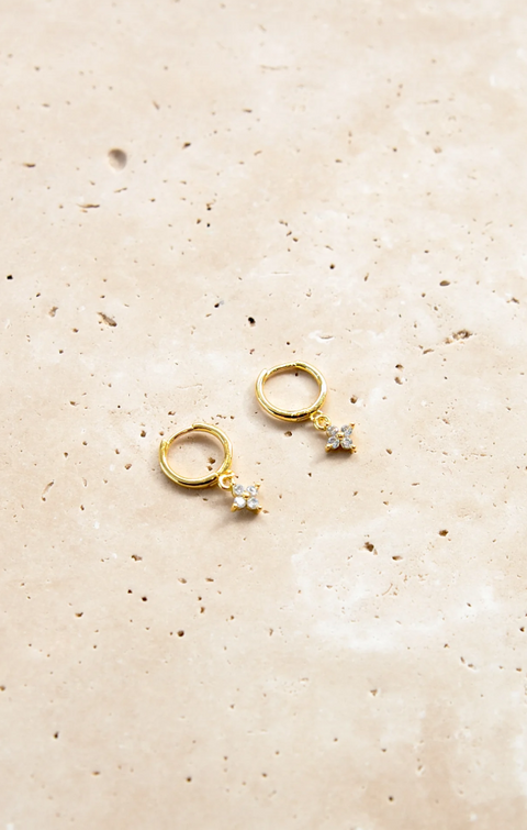 JESSIE HOOP EARRINGS - GOLD