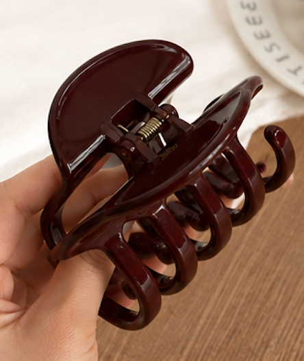 MATTEA HAIR CLAW-DEEP PLUM