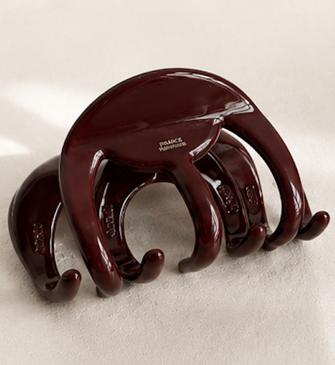 MATTEA HAIR CLAW-DEEP PLUM