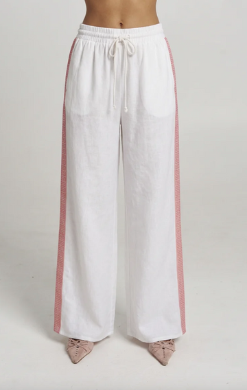 REVERIE WIDE LEG PANT - WHITE REVERIE