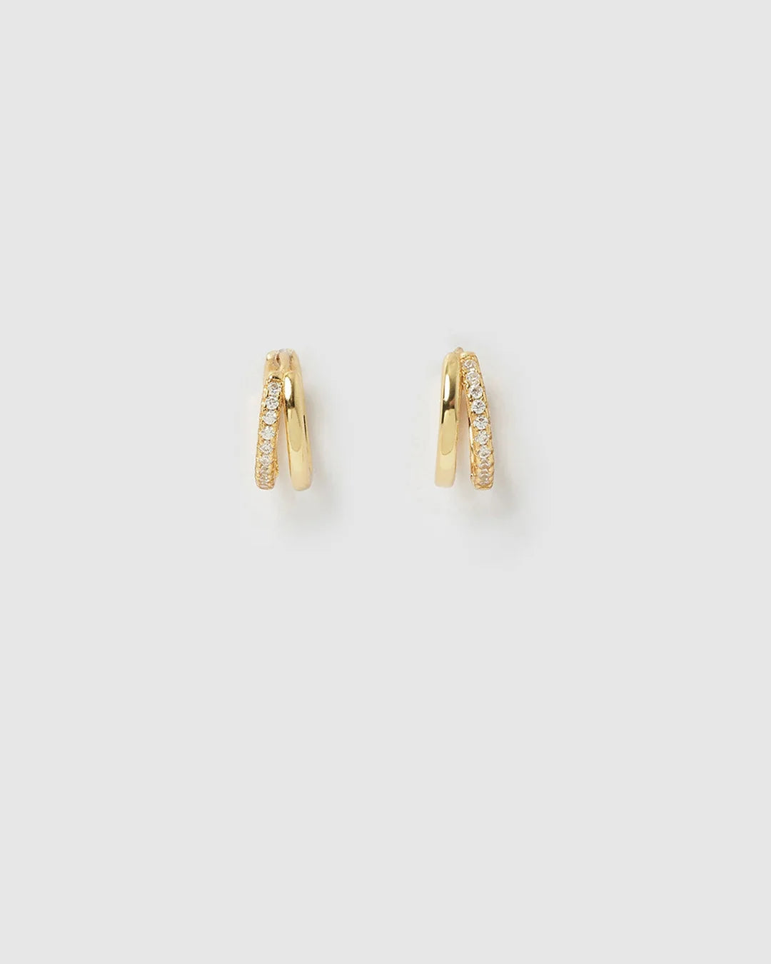 WINNIE GOLD HUGGIE EARRINGS-MINI