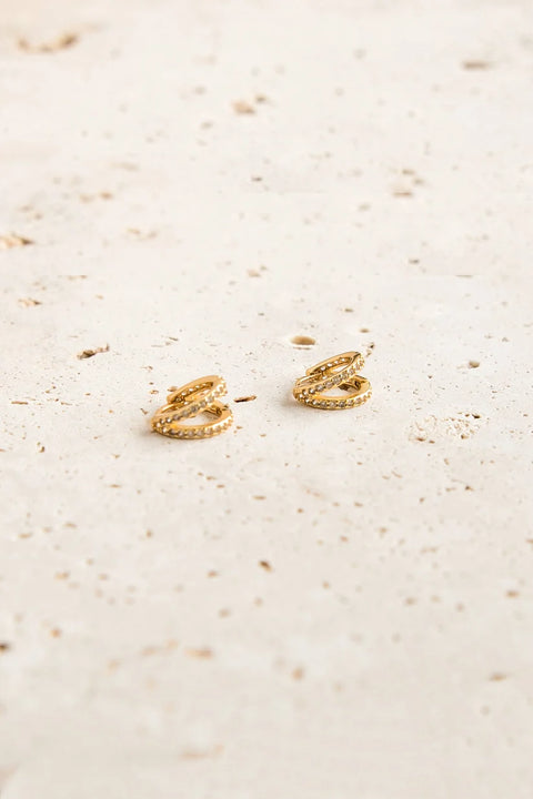 BREE HOOP EARRINGS- GOLD