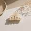 FLEUR HAIR CLAW - CLEAR PEARL