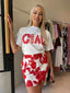 CIAO BOXY CROP TEE - WHITE