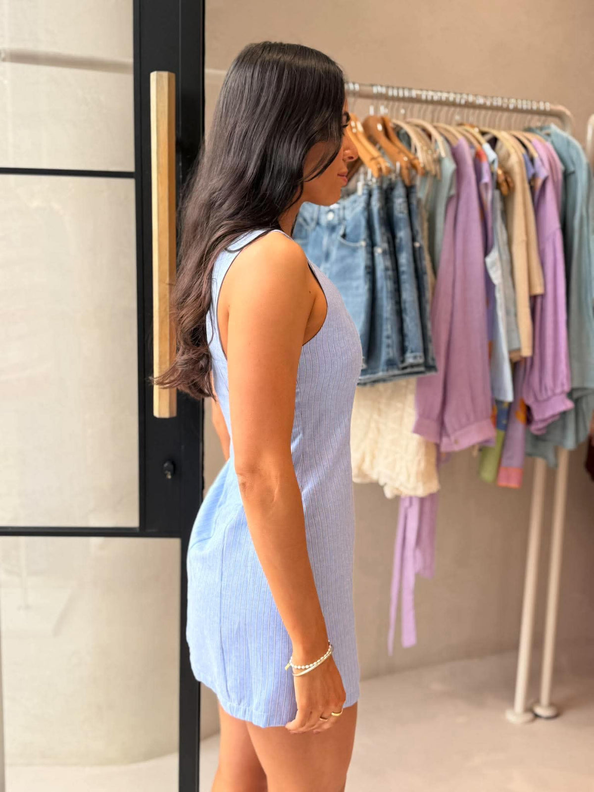 DIDI DRESS -BLUE MIST