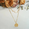 Boho & Mala Double Layered 18k Gold Plated / Stainless Steel Freshwater Pearl Necklace